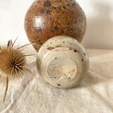Pique flowers in vintage stoneware