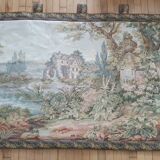 Countryside landscape scene wall tapestry