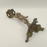 Brass children's candle holder 23cm