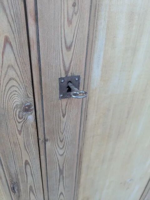 Natural wood wardrobe