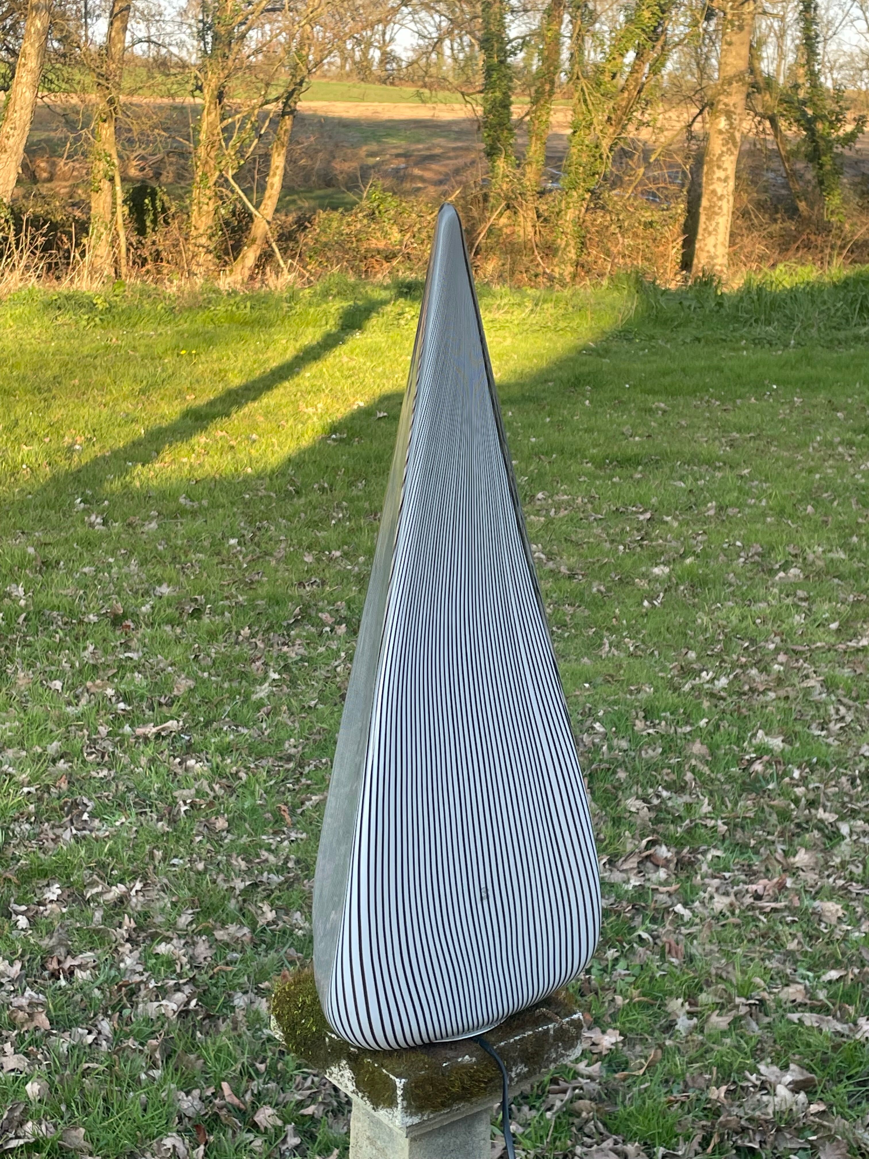 Pyramidal glass lamp by Lino Tagliapietra for Vetri Murano, circa 1982