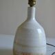 pied de lampe terre cuite grès moderniste France 1970