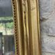 Louis-Philippe pearl mirror 82/61cm gilded with gold leaf, mercury glass, fireplace overmantel.