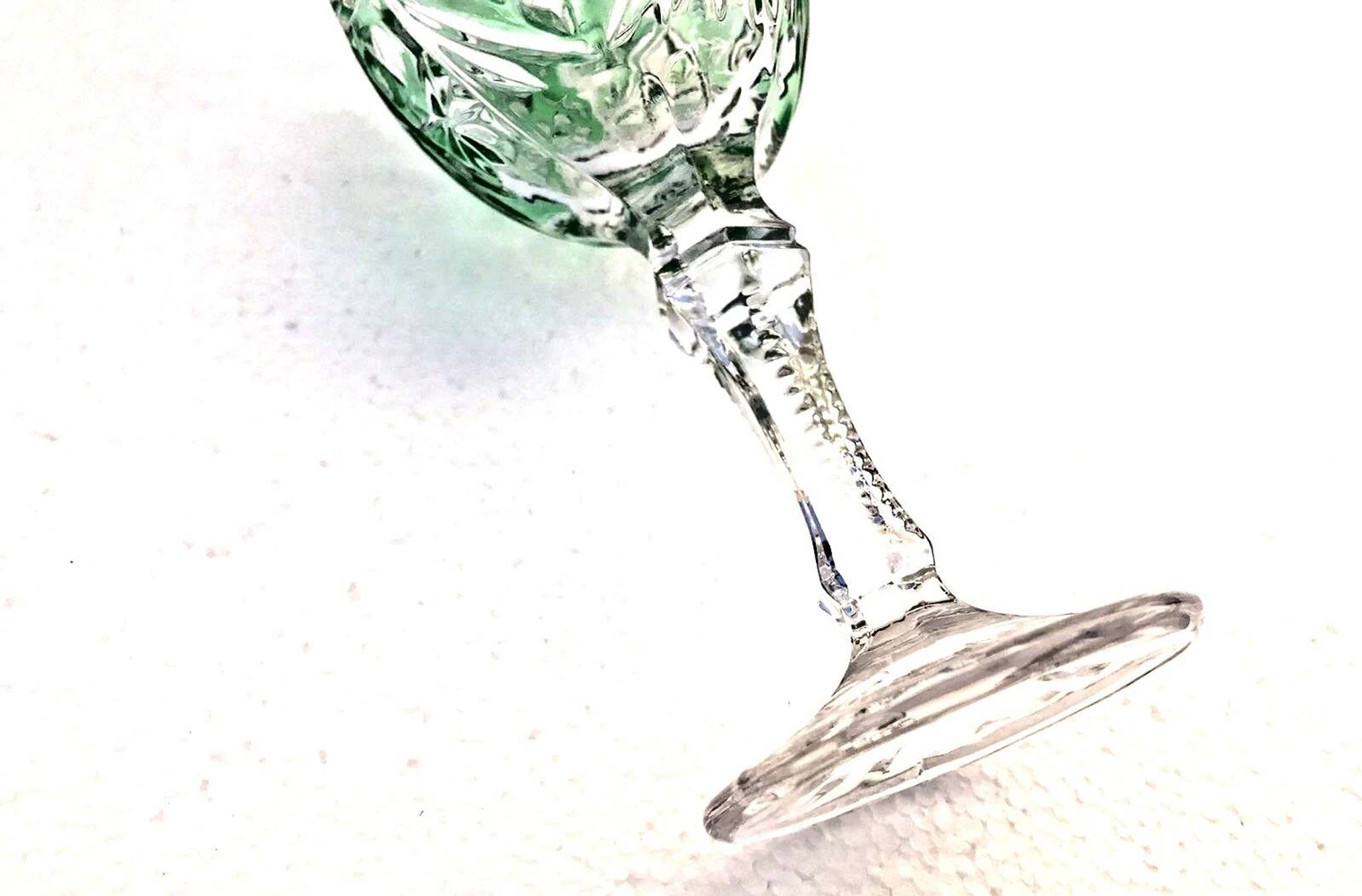 Coloured stem glass Anna Hutte (Germany) Model Asti