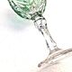 Coloured stem glass Anna Hutte (Germany) Model Asti