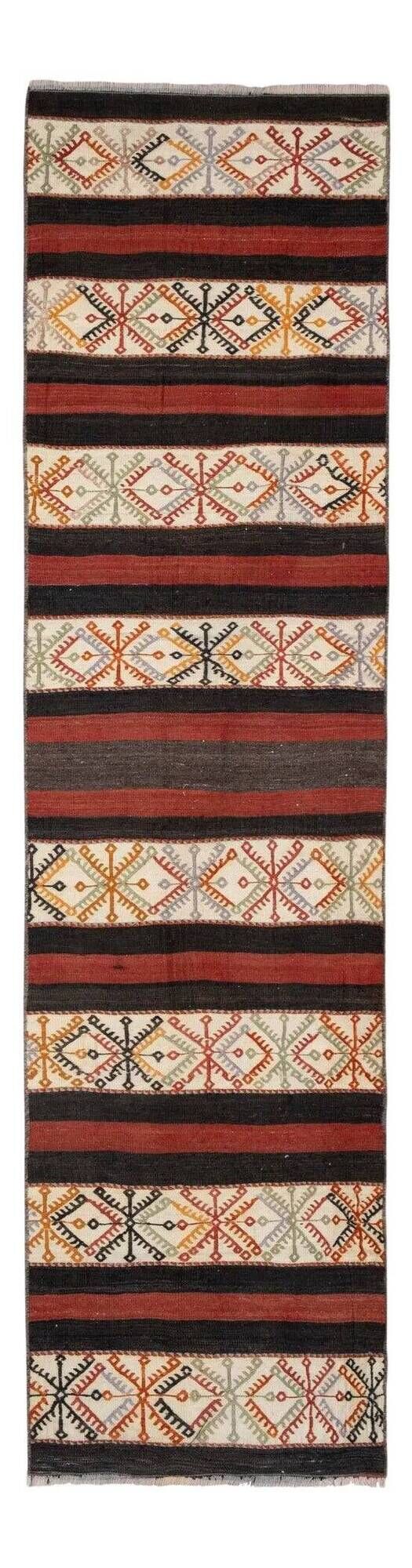 Vintage Turkish hallway rug 64x223 cm