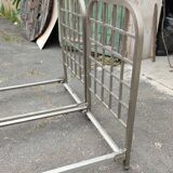 Pair of nickel-plated bronze beds circa 1920