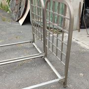 Pair of nickel-plated bronze beds circa 1920
