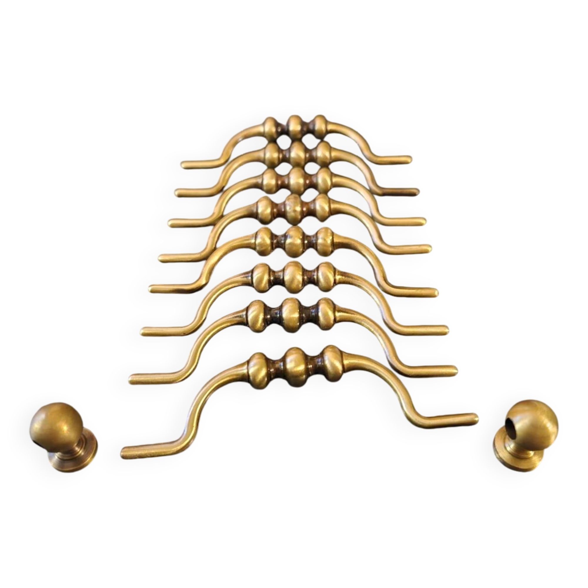8 brass drop handles