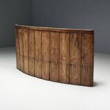 Rustic High-Back Tavern Settle, England, 18th Century