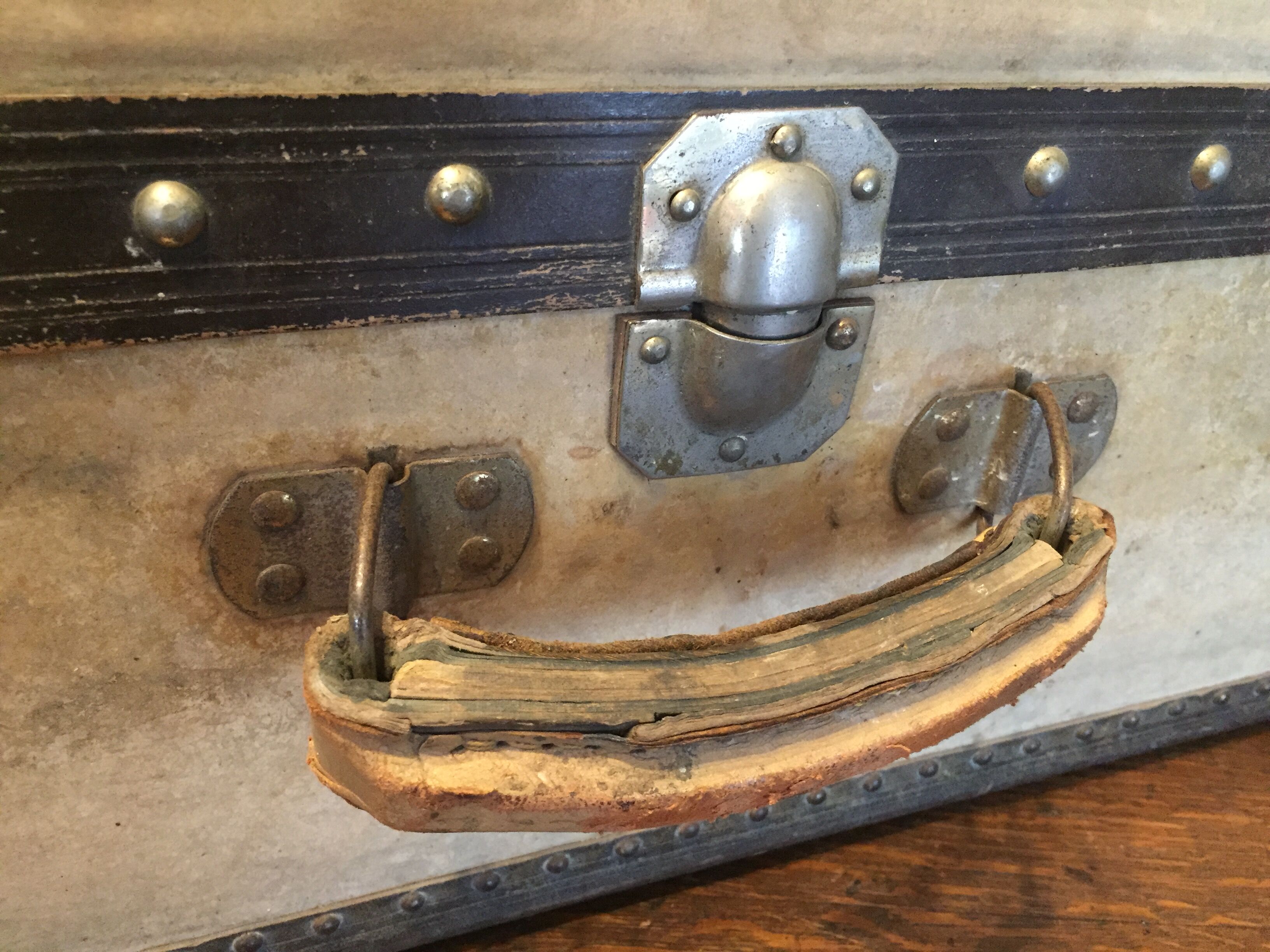 Suitcase wood vellum
