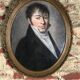 Pastel on paper "Portrait of the Gentleman" framed under glass XIX em