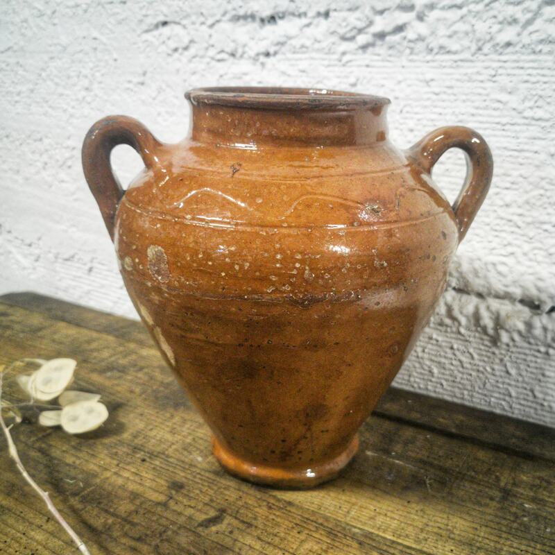 Old glazed jar