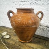 Old glazed jar