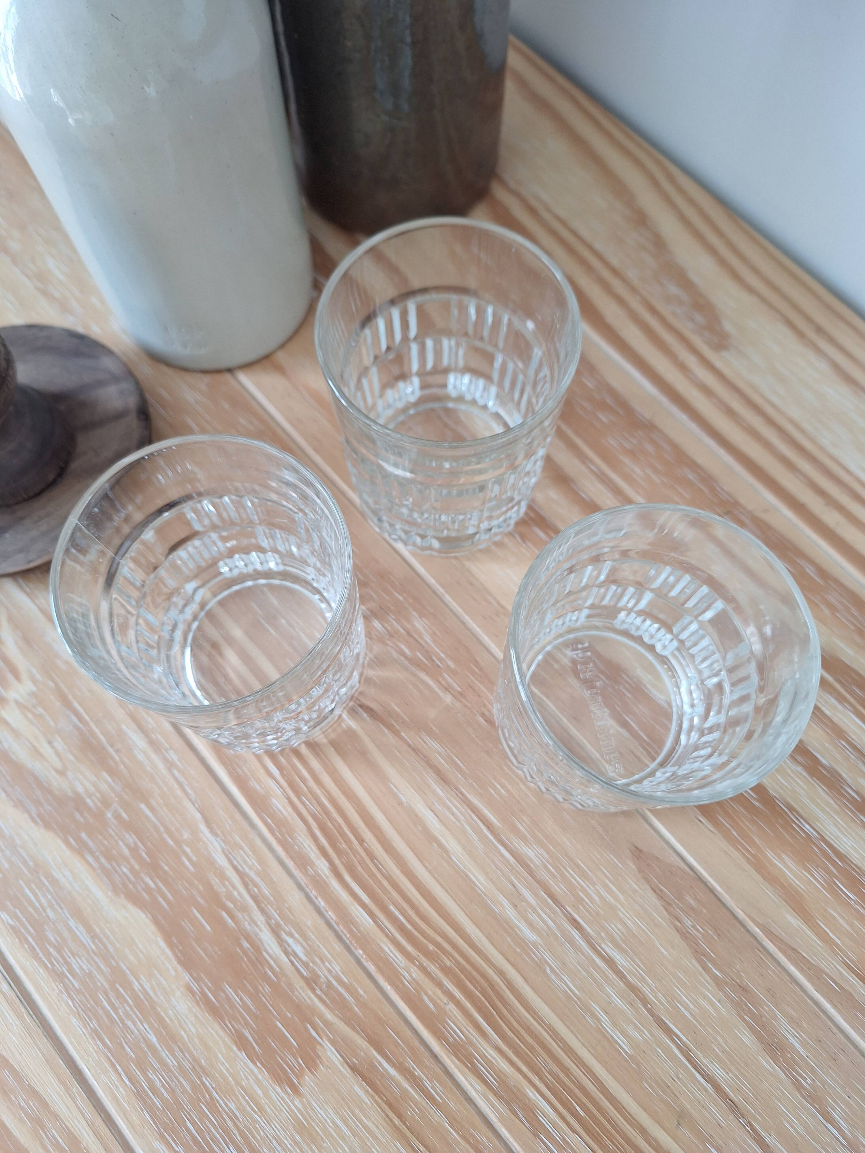 Vintage Préfontaines whiskey glasses