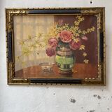 Oil painting flowers 1900