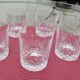 5 anciens verres à whisky en cristal taillé – belle qualité