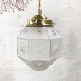 Suspension globe à facettes