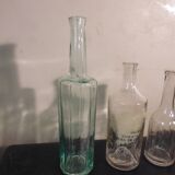 3 old blown glass bottles