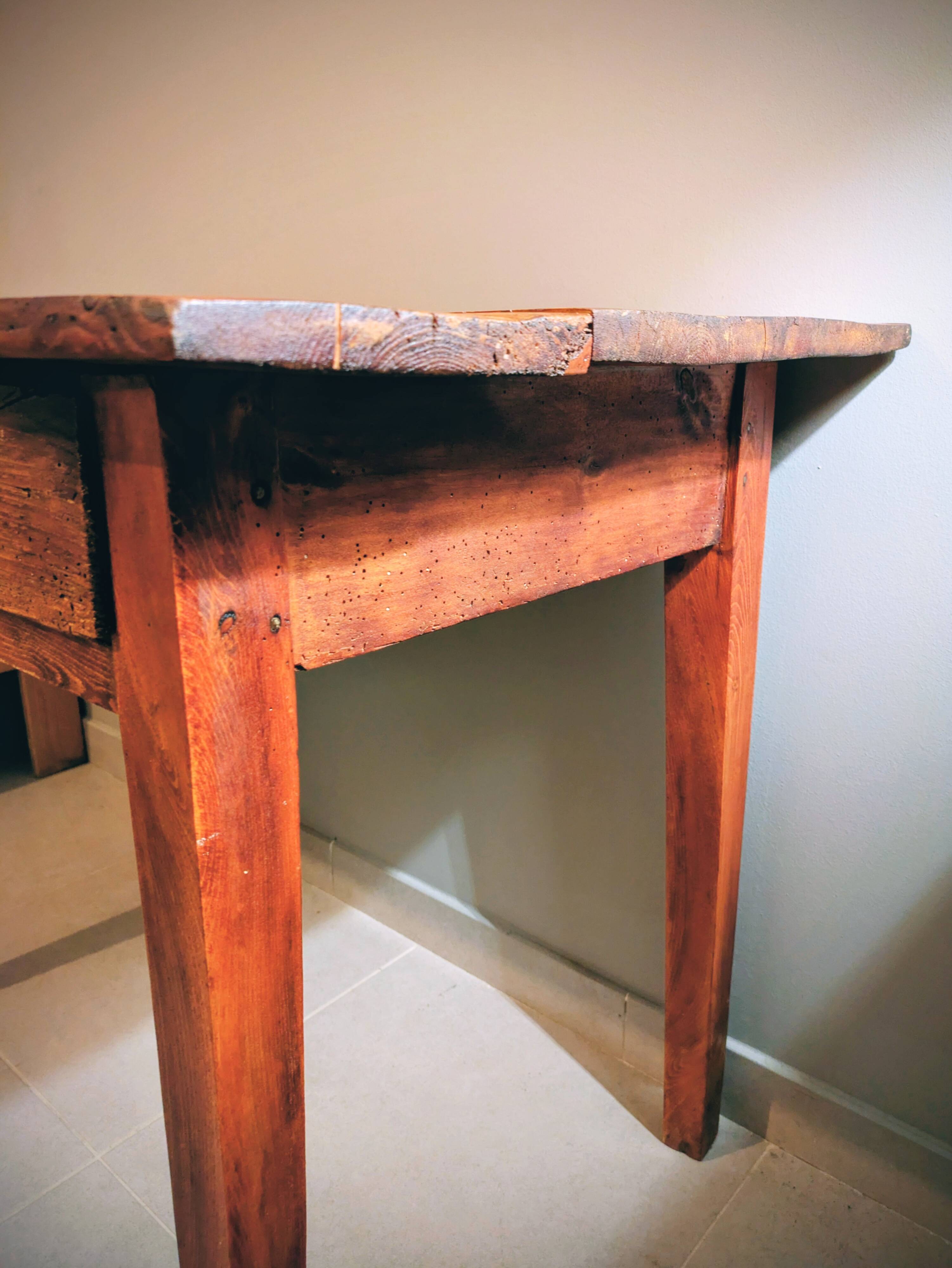 Restored wooden desk