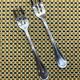 Pair of Christofle silver-plated cake forks, Albi model