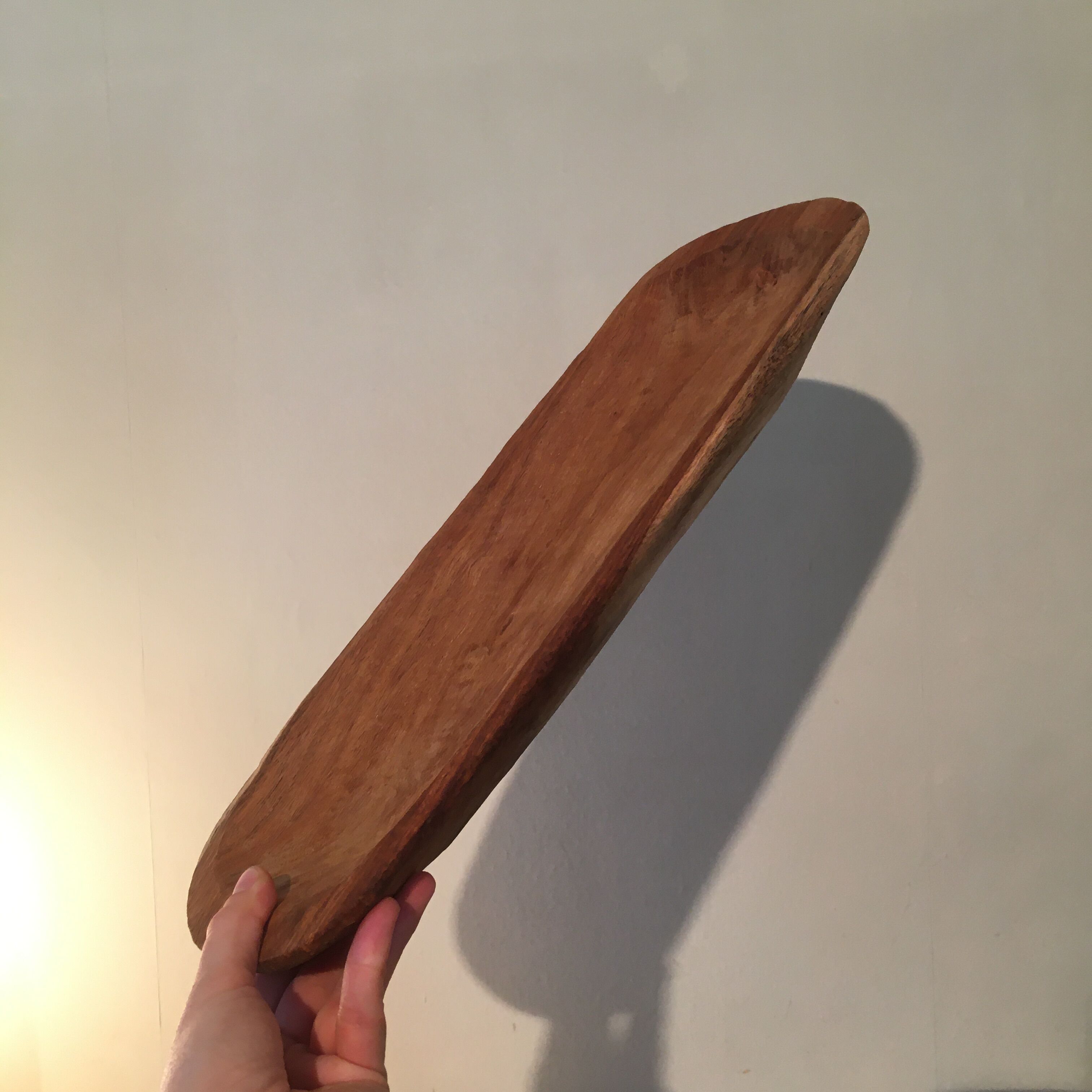 Solid wood dish
