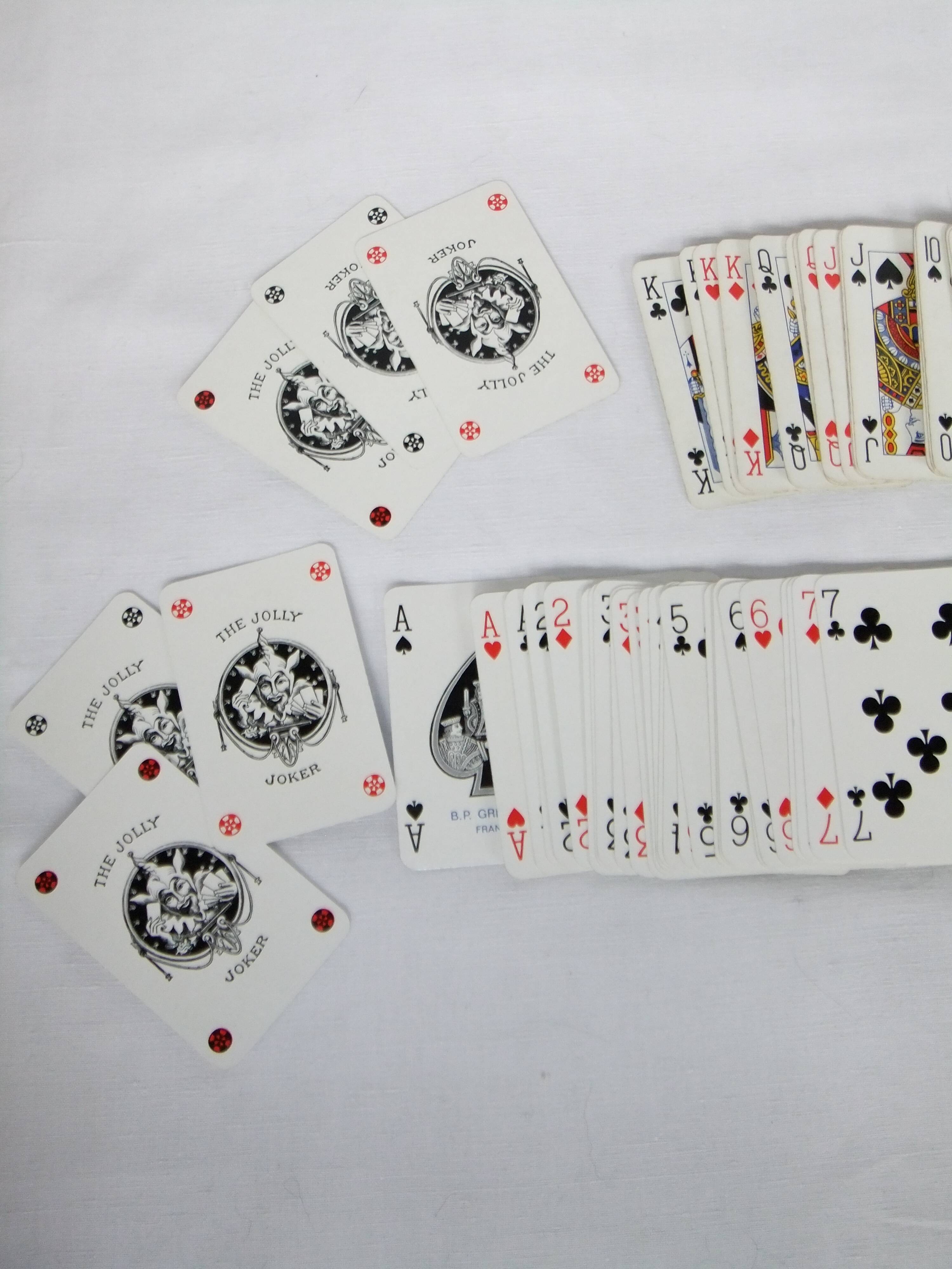 Card game BP Grimaud gilding collection card box leather box bridge