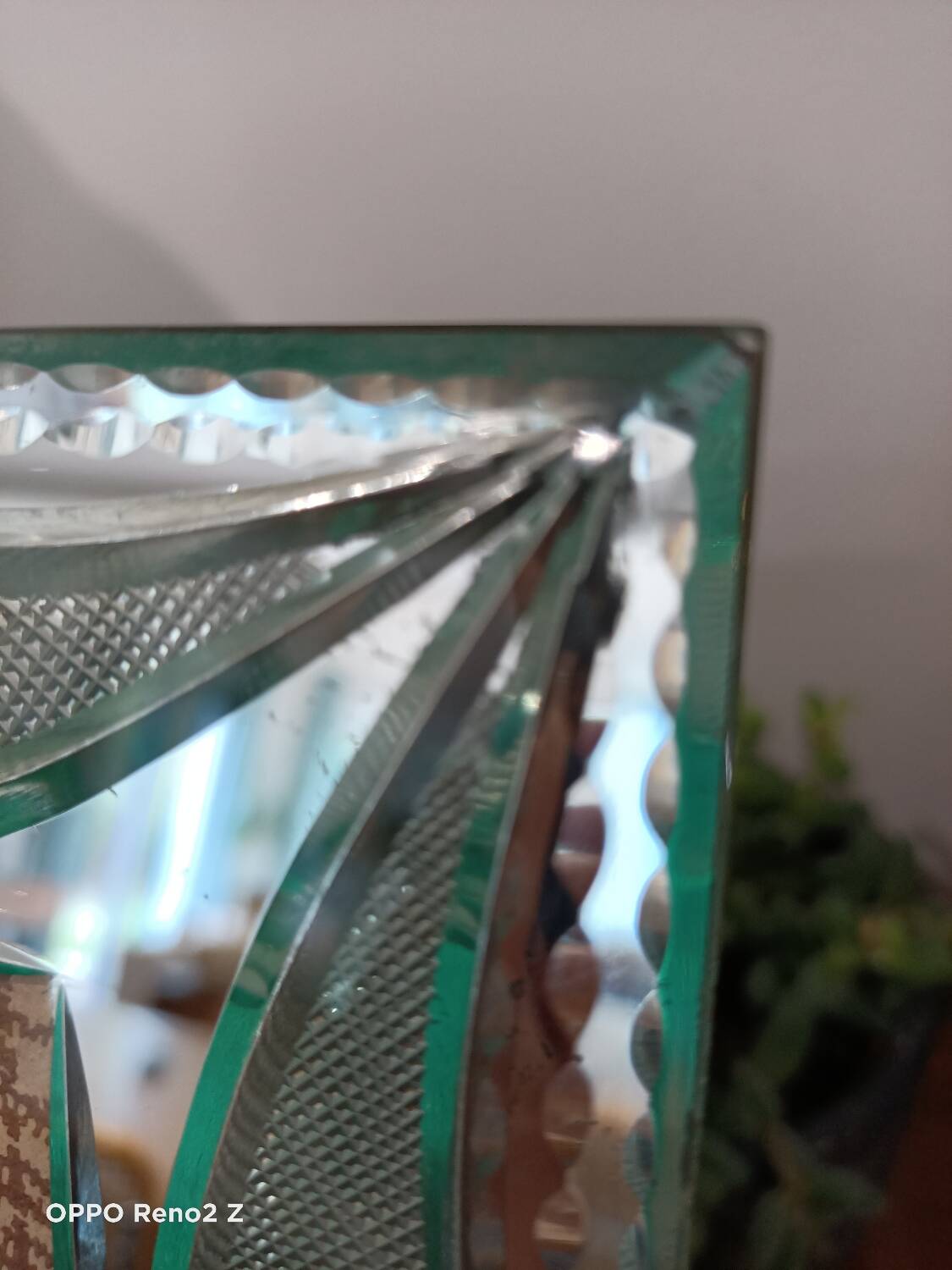 Large chiseled mirror photo frame