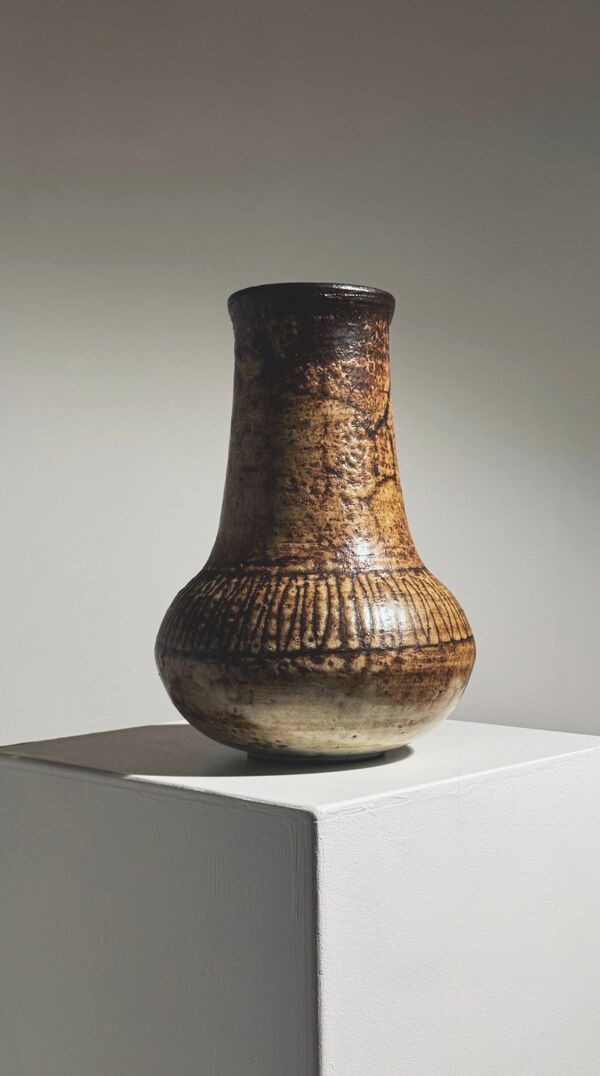 Vase en grès par Jacques Pouchain, France, 1960
