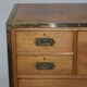 Military commode in solid oak and brass circa 1880