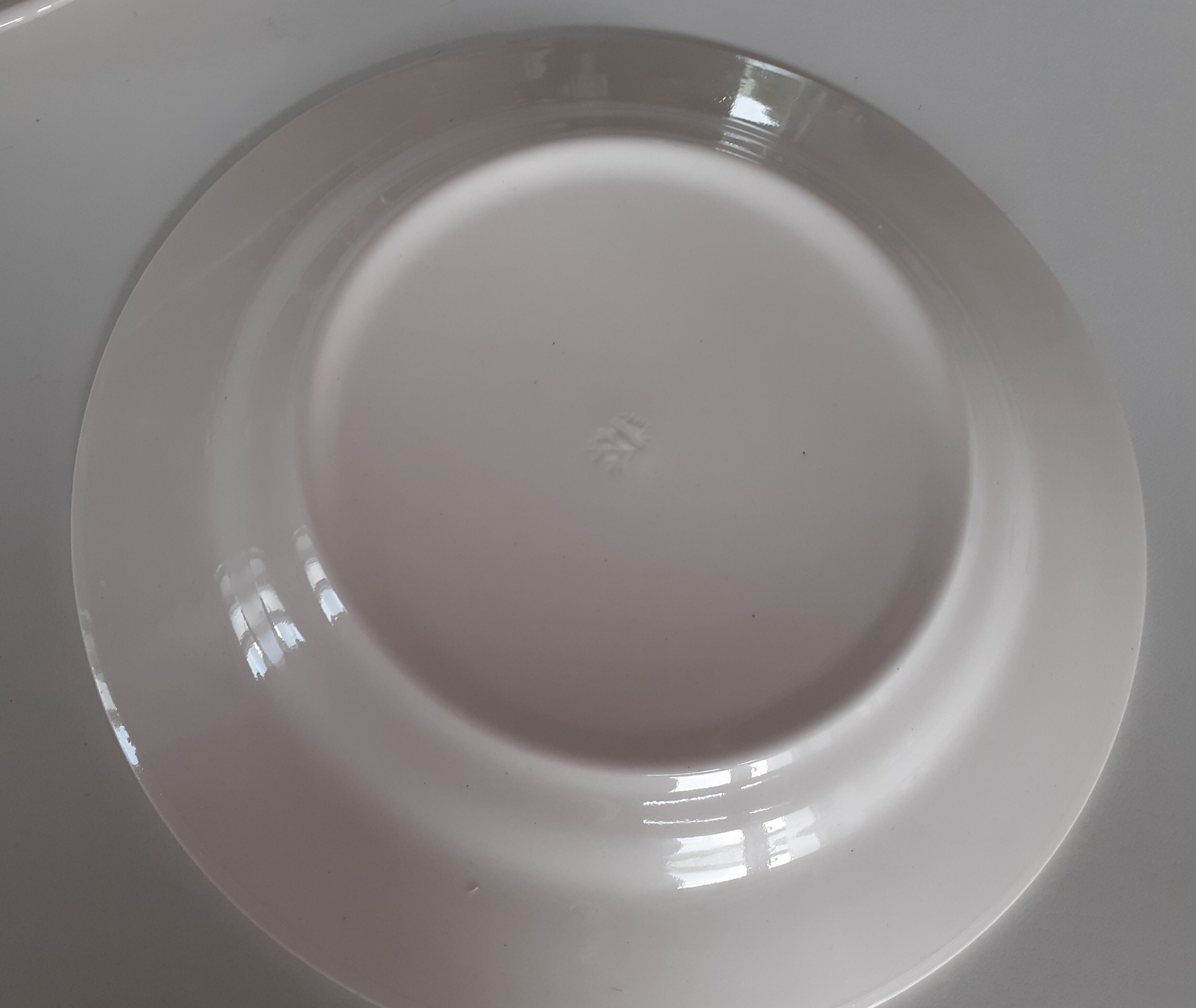 2 vintage hollow plates blue floral pattern