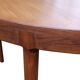 Table Harry Ostergaard ronde extensible teck 1960 estampillée