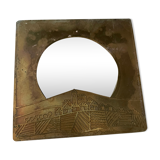 Brass mirror