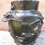 Art Nouveau Bronze Planter, by Joseph Chéret