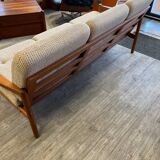 Scandinavian solid teak bench 1970