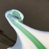 Artistic vintage German glass bowl plate by Hans Jürgen Richartz for Mathildenhütte, Solingen.