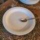 Vintage dessert plates, nesting set by Michel Hamon, Gien Prisunic