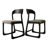 Pair of Baumann sleigh chairs