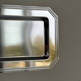 Small rectangular vintage tray made of lightweight metal