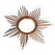 Vintage rattan sun mirror 60 years