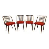 Set of 4 dining chairs by Antonín Šuman for TON