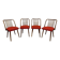 Set of 4 dining chairs by Antonín Šuman for TON