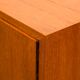 Buffet haut/Highboard en bois de teck avec portes rainurées,