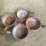 Series of 4 sandstone ramekins