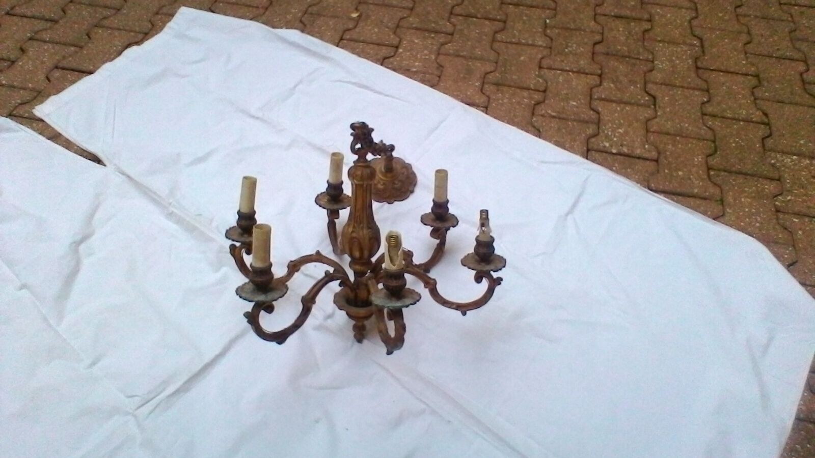 Lustre 6 branches en bronze
