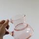 Antique pink glass pitcher