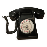 Black bakelite telephone, 1950s