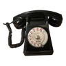 Téléphone en bakélite noire, années 50