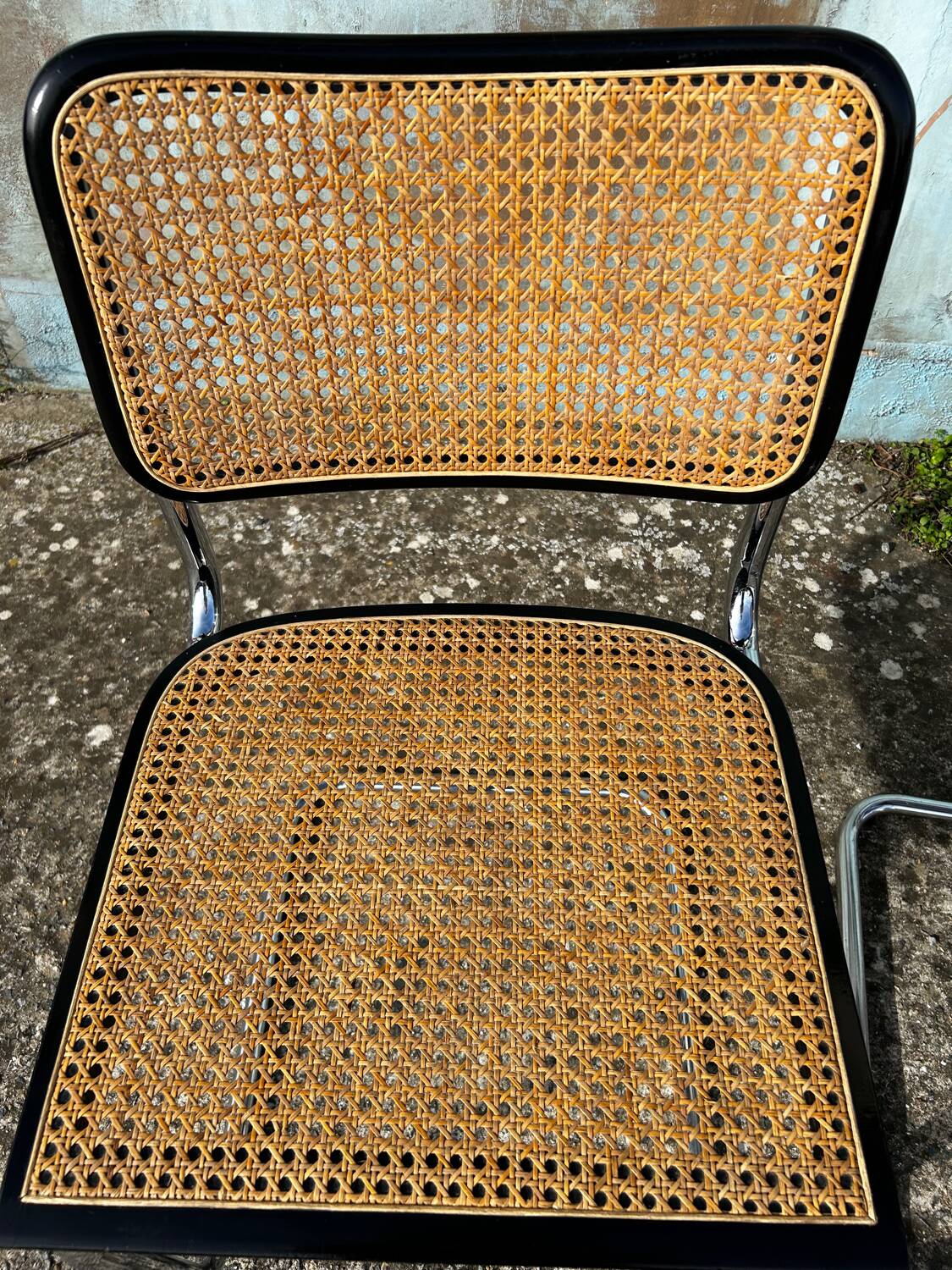 Set of 4 Cesca chairs by Marcel Breuer