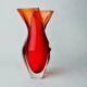 Sommerso Fish Vase by Seguso, Murano, Italy, 1970